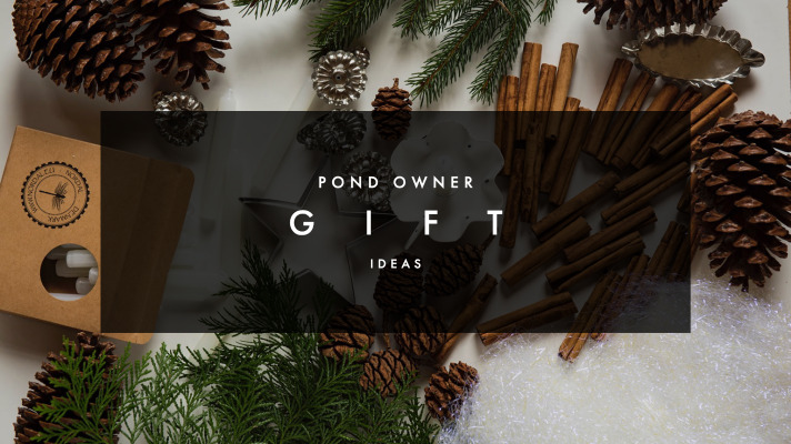 Pond owner gift ideas with natural decor items.
